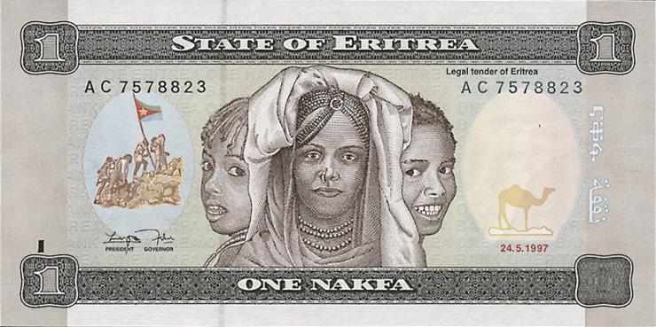 Eritrea P.01 1 Nakfa 1997 (1) 