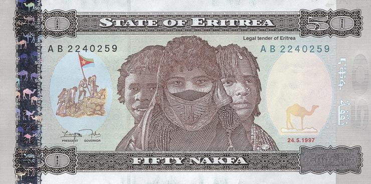Eritrea P.05 50 Nakfa 1997 (1) 