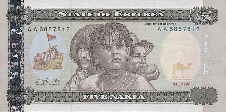 Eritrea P.02 5 Nakfa 1997 (1) 