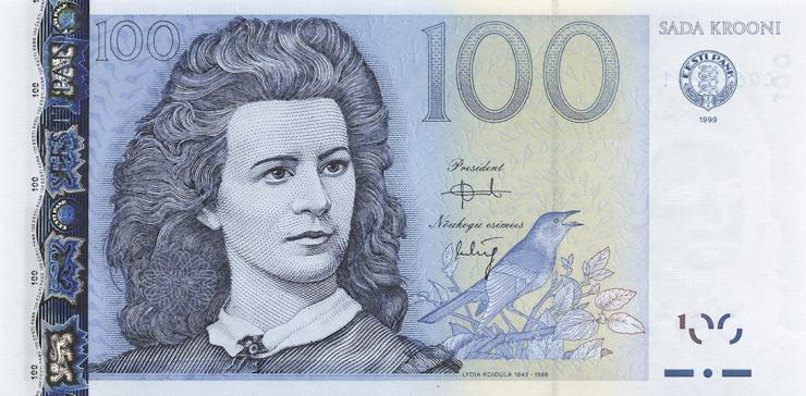 Estland / Estonia P.82a 100 Kronen 1999 (1) 