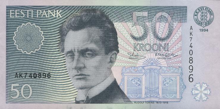 Estland / Estonia P.78a 50 Kronen 1994 (1) 