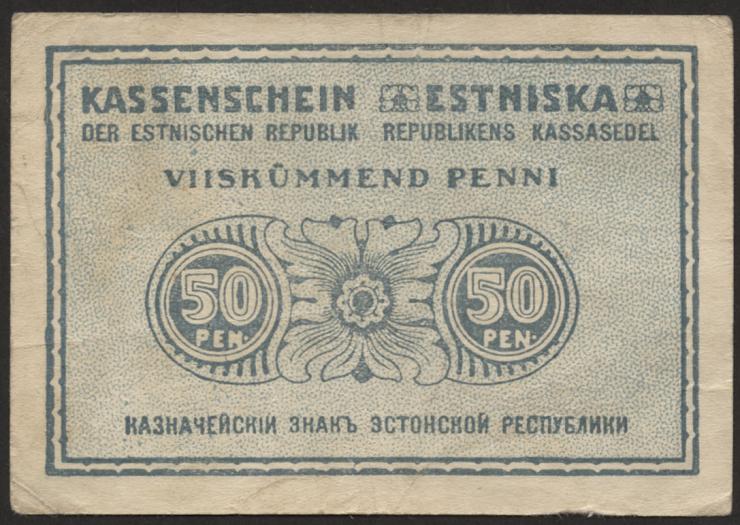Estland / Estonia P.42 50 Penni (1919) (3) 