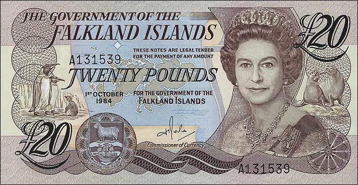 Falkland Inseln P.15 20 Pounds 1984 (1) 