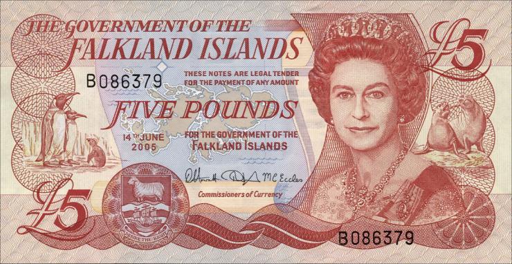Falkland Inseln P.17 5 Pounds 2005 (1) 