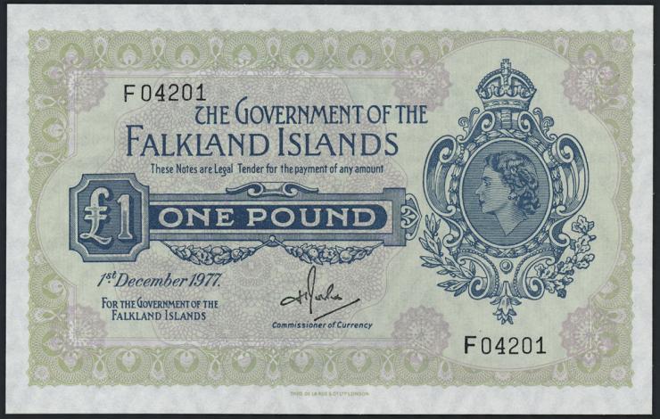 Falkland Inseln P.08c 1 Pound 1977 (1) 
