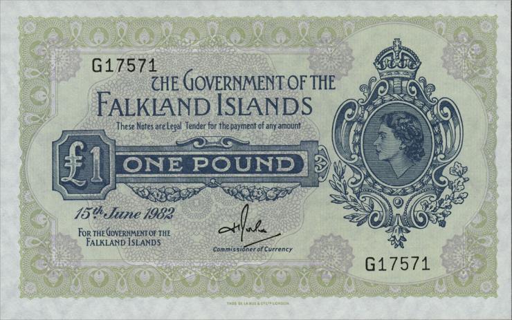 Falkland Inseln P.08d 1 Pound 1982 (1) 