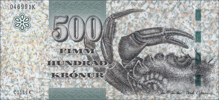Färöer Inseln / Faeroe Is. P.32 500 Kronen (2012) 