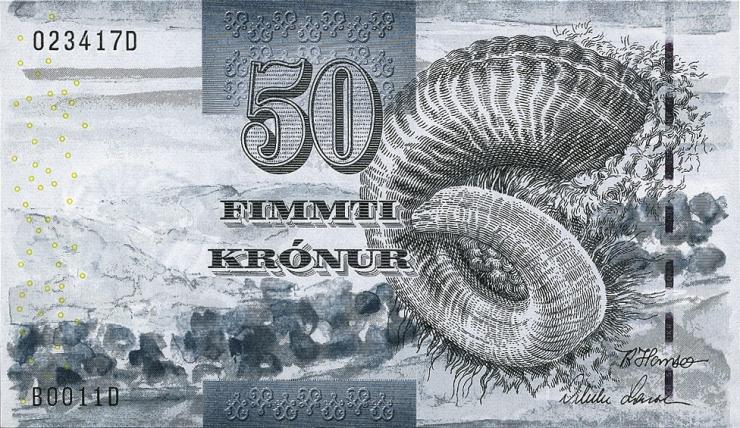 Färöer Inseln / Faeroe Is. P.24 50 Kronen 2001 (1) 
