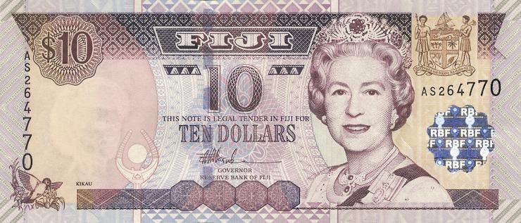 Fiji Inseln / Fiji Islands P.106 10 Dollars (2002) (1) 