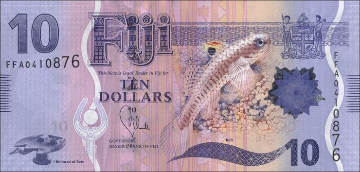 Fiji Inseln / Fiji Islands P.116 10 Dollars (2012) (1) 