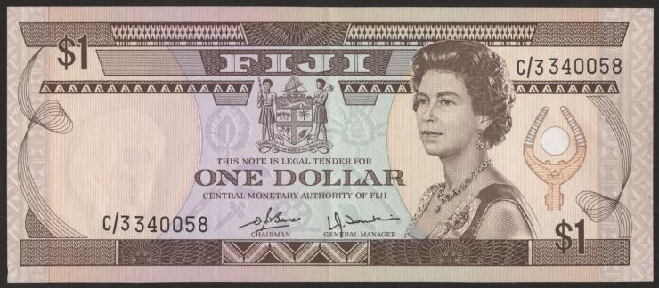 Fiji Inseln / Fiji Islands P.076 1 Dollar (1980) 2/1 