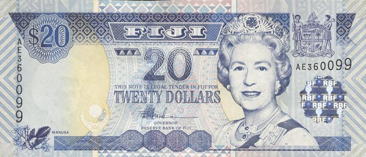 Fiji Inseln / Fiji Islands P.107 20 Dollars (2002) (1) 