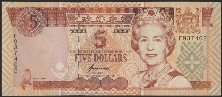 Fiji Inseln / Fiji Islands P.097 5 Dollars (1995) (1) 