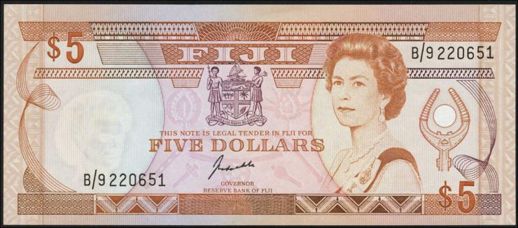 Fiji Inseln / Fiji Islands P.091 5 Dollars (1991) (1) 