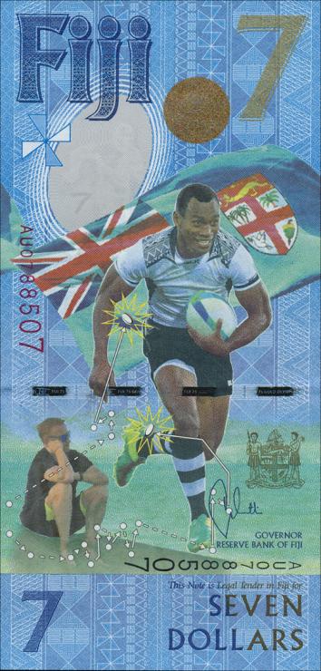 Fiji Inseln / Fiji Islands P.120 7 Dollars (2017) Gedenkbanknote (1) 