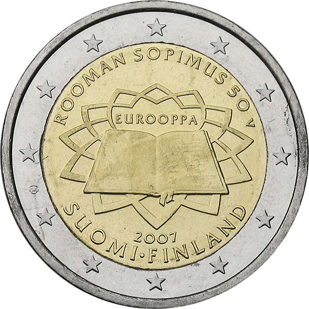 Finnland 2 Euro 2007 Römische Verträge 