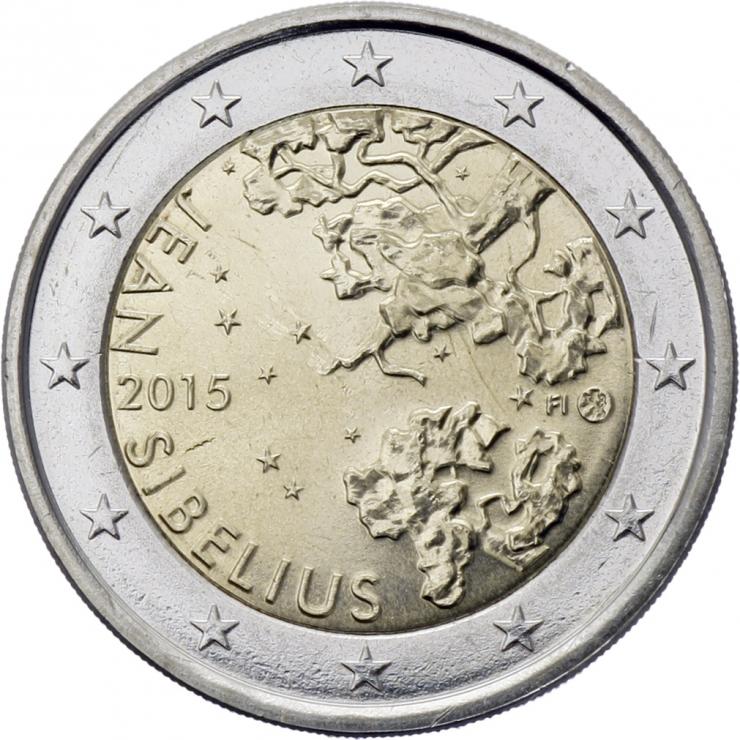 Finnland 2 Euro 2015 150. Geburtstag Sibelius 