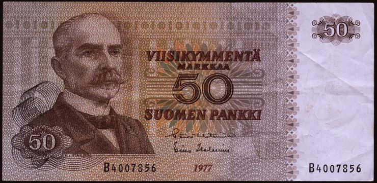 Finnland / Finland P.108 50 Markkaa 1977 (3) 
