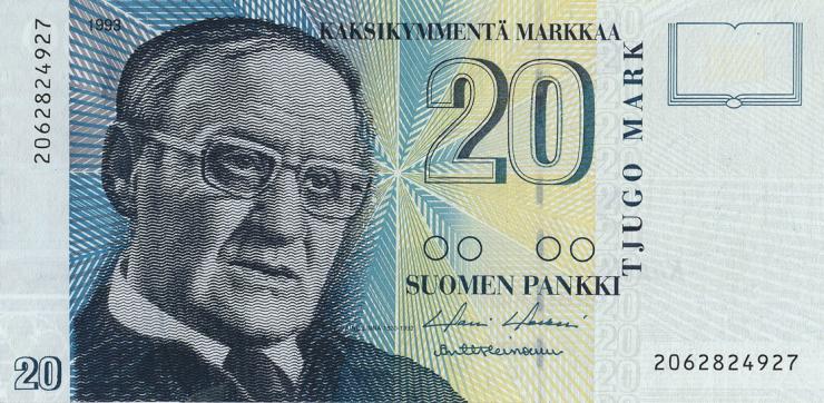 Finnland / Finland P.122 20 Markkaa 1993 (1) 