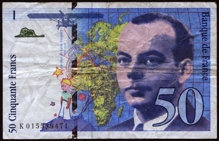 Frankreich / France P.157Ab 50 Francs 1994 (3) 