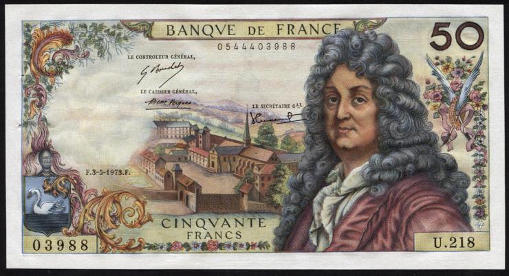 Frankreich / France P.148d 50 Francs 3.5.1973 (1) 