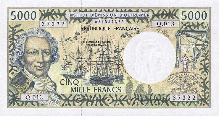 Frz. Pazifik Terr. / Fr. Pacific Terr. P.03b  5000 Francs (1996) 