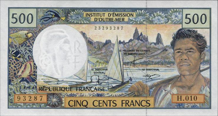 Frz. Pazifik Terr. / Fr. Pacific Terr. P.01d 500 Francs (2001-03) (1) 