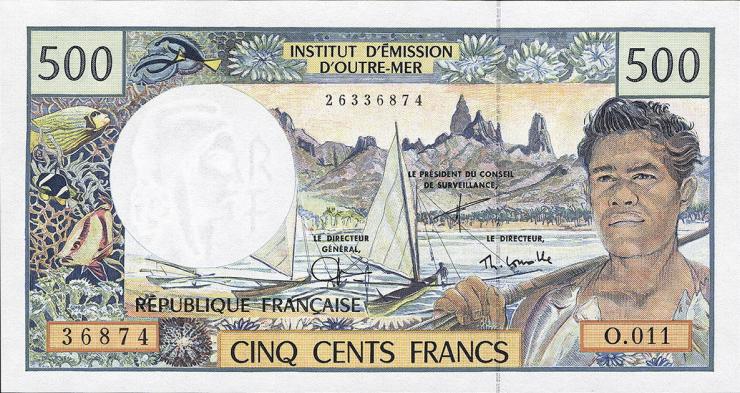 Frz. Pazifik Terr. / Fr. Pacific Terr. P.01e 500 Francs (2003-06) (1) 