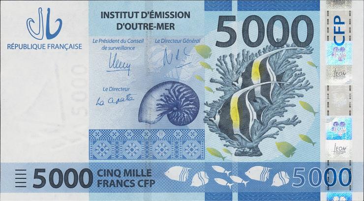 Frz. Pazifik Terr. / Fr. Pacific Terr. P.07b 5000 Francs (2014) (1) 
