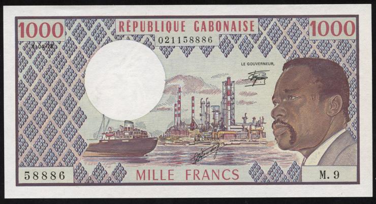 Gabun / Gabon P.03d 1000 Francs 1.4.1978 (1) 