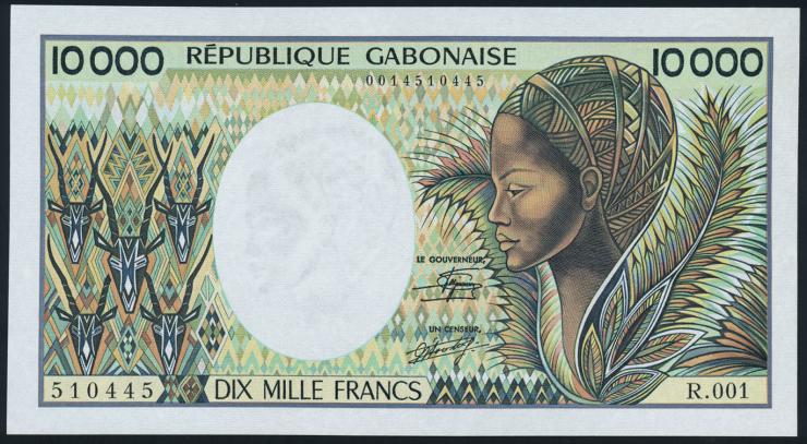 Gabun / Gabon P.07a 10000 Francs (1984) (1) 