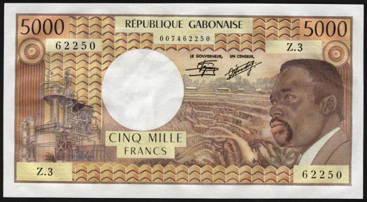 Gabun / Gabon P.04c 5000 Francs (1978) (1) 