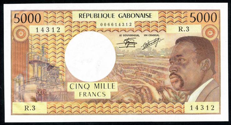 Gabun / Gabon P.04c 5.000 Francs (1978) (1) 