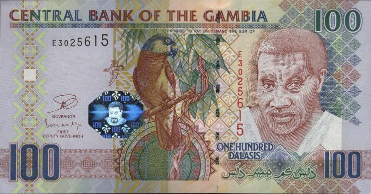 Gambia P.29c 100 Dalasis (2013) (1) 
