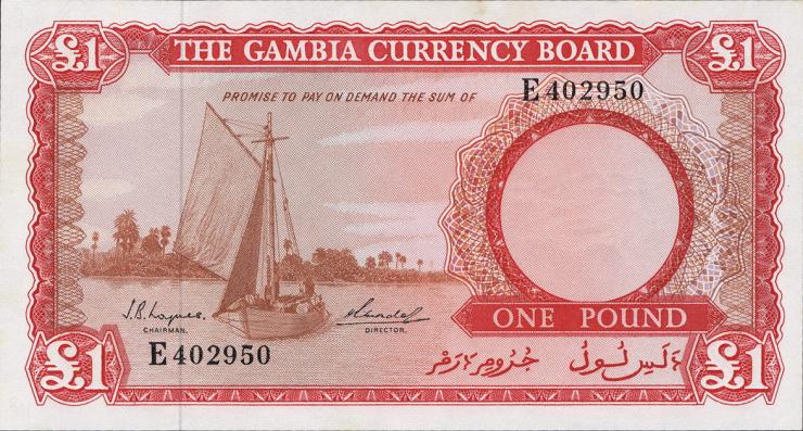 Gambia P.02a 1 Pound (1965-70) (1) 