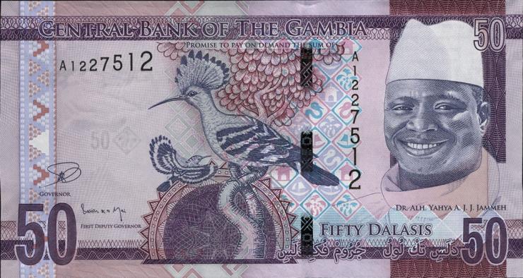 Gambia P.34 50 Dalasis (2015) (1) 