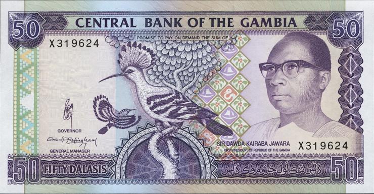 Gambia P.15a 50 Dalasis (1991-95) (1) 