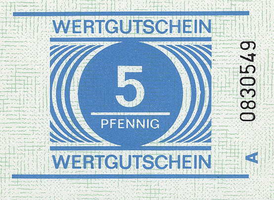 MDI-26 DDR Gefängnisgeld Serie A 5 Pfennig (1) 