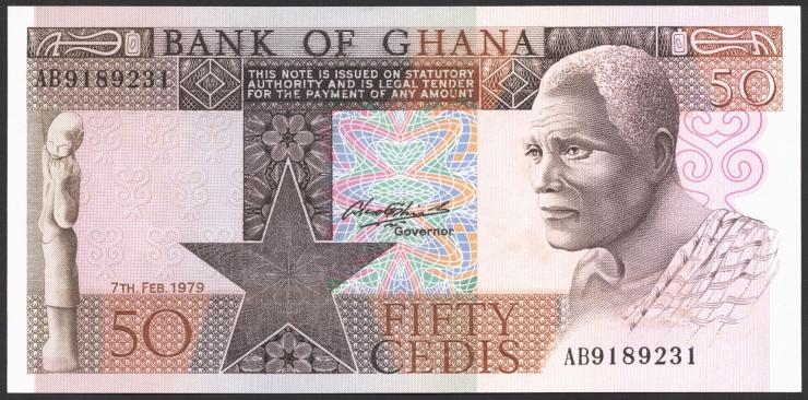 Ghana P.22a 50 Cedis 1979 (1) 