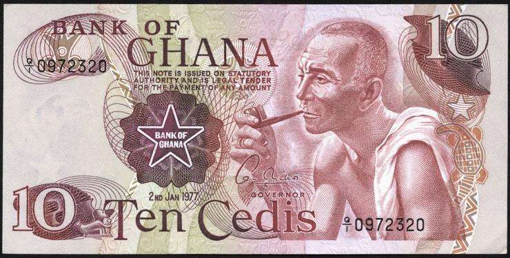 Ghana P.16e 10 Cedis 1977 (1) 