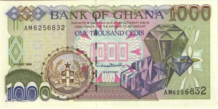 Ghana P.32d 1000 Cedis 1999 (1) 