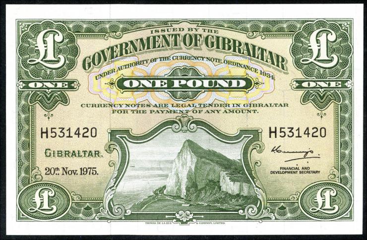 Gibraltar P.18c 1 Pound 1975 (1) 