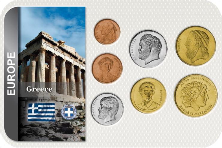 Kursmünzensatz Griechenland / Coin Set Greece 