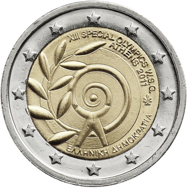 Griechenland 2 Euro 2011 Special Olymics 