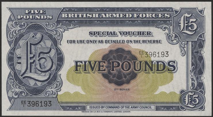 Großbritannien / Great Britain P.M23 5 Pounds (1958) (1) 
