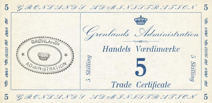 Grönland / Greenland P.M09 5 Skilling (1942) (1) 