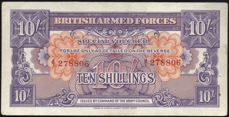 Großbritannien / Great Britain P.M14 10 Shillings (1946) (2) 