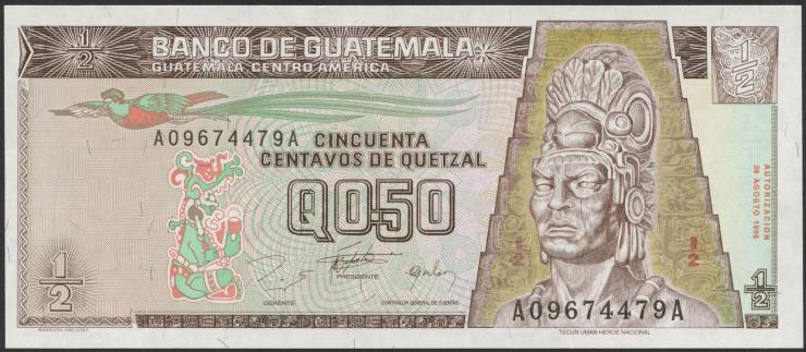 Guatemala P.096 1/2 Quetzal 1996 (1) 