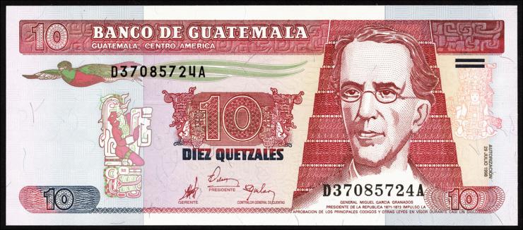 Guatemala P.101 10 Quetzales 1998 (1) 