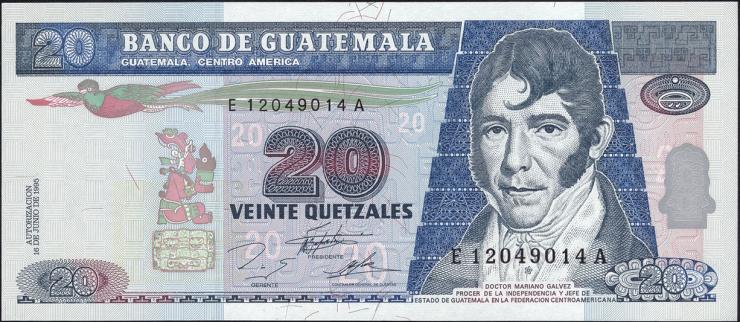 Guatemala P.093 20 Quetzales 1995 (1) 